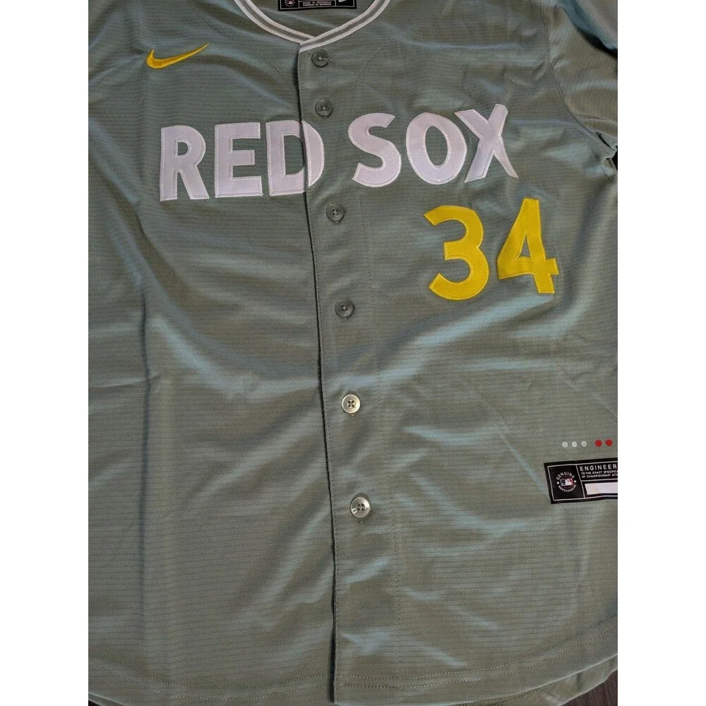 David Ortiz #34 Boston Red Sox City Connect Jersey Green Monster Jersey ⚾